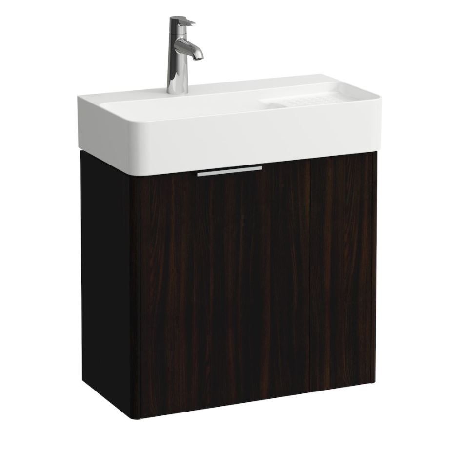 Laufen Base Skrinka pod umývadlo 60 cm, 2 dvierka, tmavohnedý jilm H4025521102631