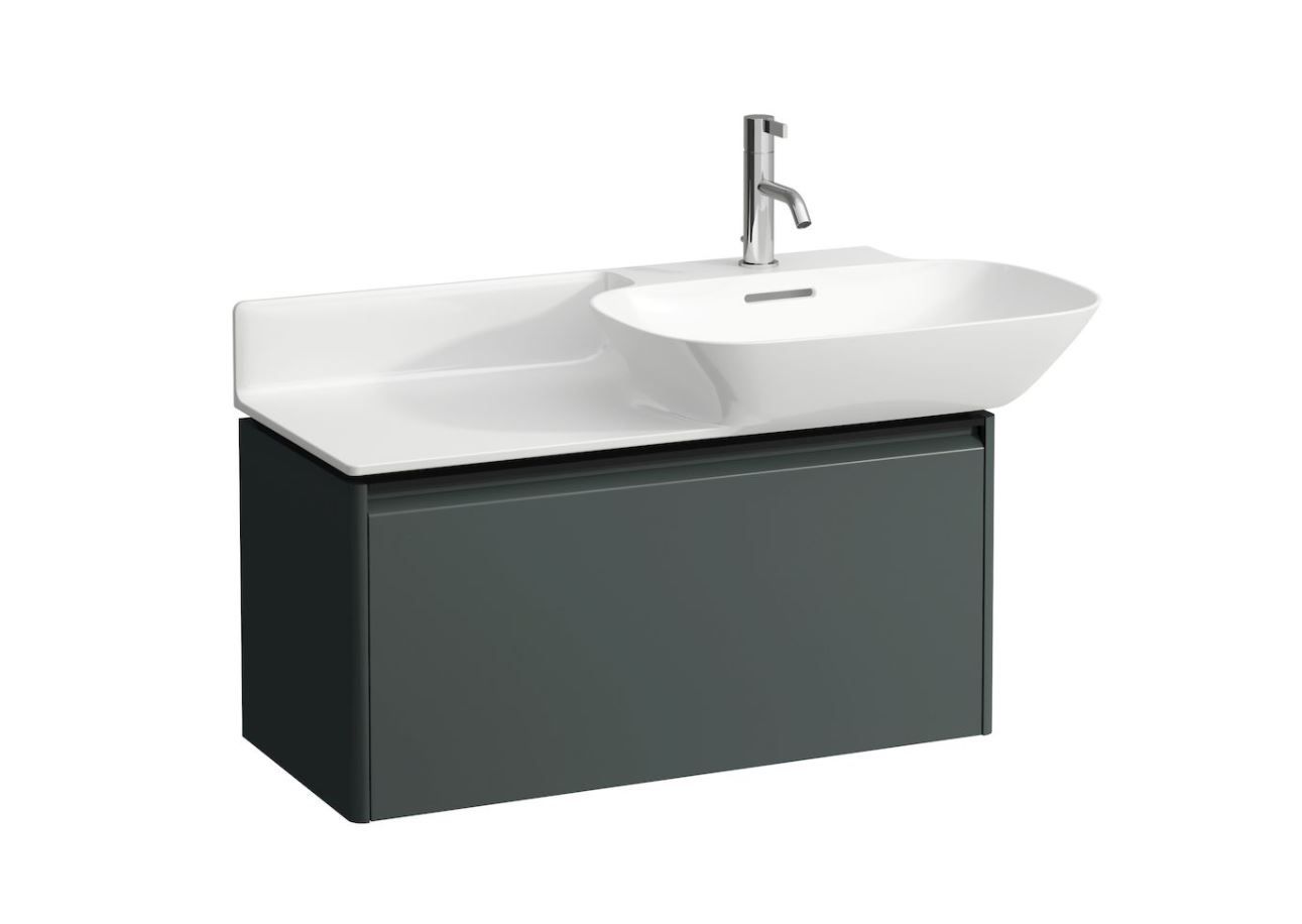 Laufen Základná skrinka pod umývadlo 76,9 cm, sivá prevádzka - držiak v tmavom hliníku H4030031102661