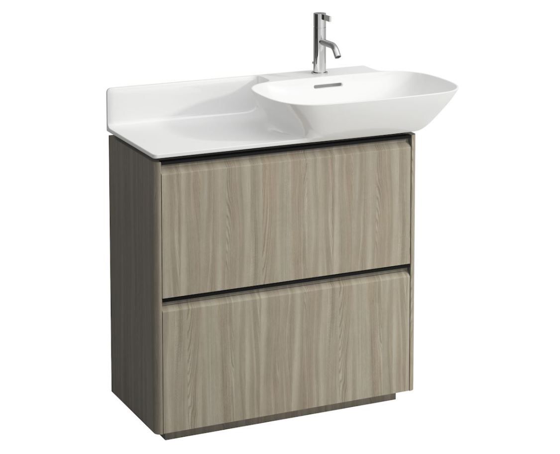 Laufen Základná skrinka pod umývadlo 76,9 cm, svetlý jilm - tmavý hliníkový držiak H4030041102621
