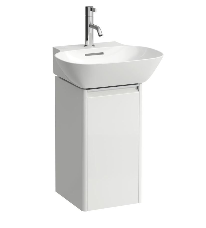 Laufen Spodná skrinka pod umývadlo 27,7 cm, závesy vľavo, biela lesklá H4030111102611