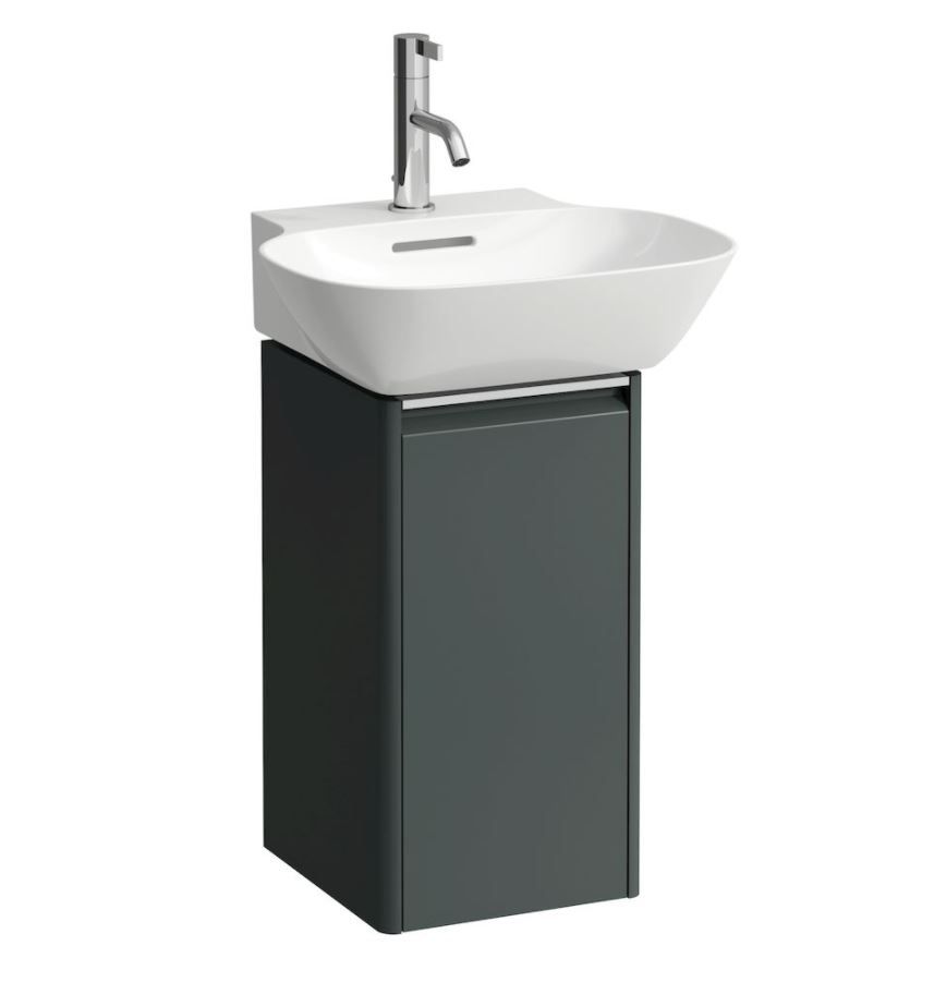 Laufen Spodná skrinka pod umývadlo 27,7 cm, závesy vľavo, sivá prevádzka H4030111102661