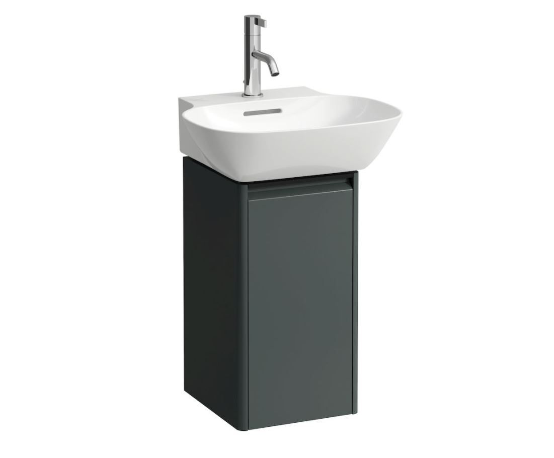 Laufen Spodná skrinka pod umývadlo 27,7 cm, závesy vpravo, sivá prevádzka H4030141102661