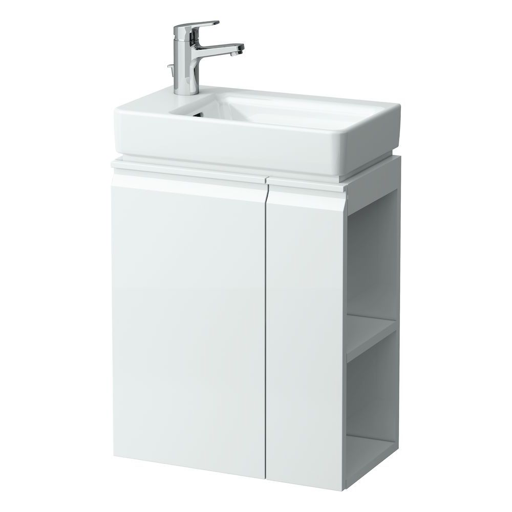 Laufen Pro S Skrinka + umývadlo ľavé 48 x 28 cm, biela matná H8629654631041