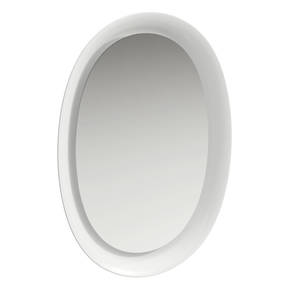 Laufen Nové klasické zrkadlo 70x50 cm, LED osvetlenie, biele matné H4060700857571