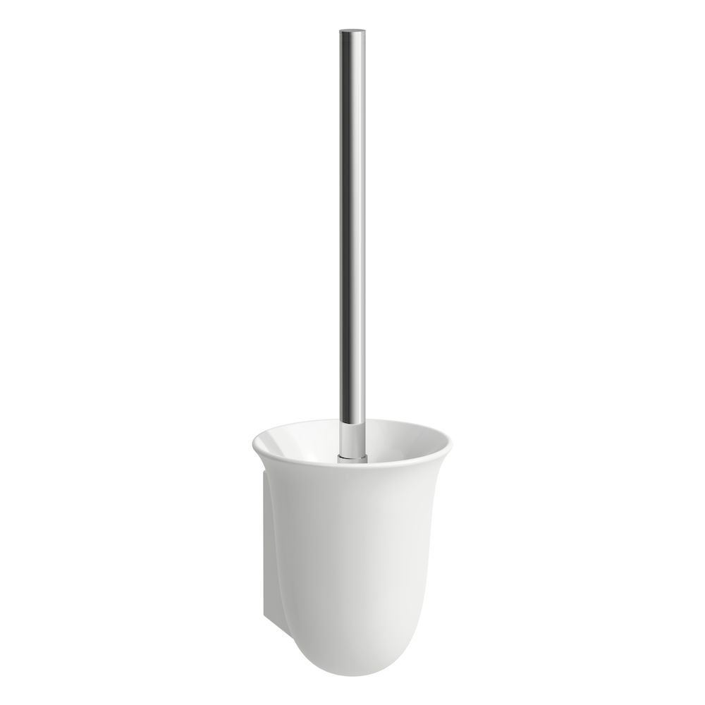 Laufen The New Classic Držiak na WC kefu, s kefou, biely matný H8738527570001