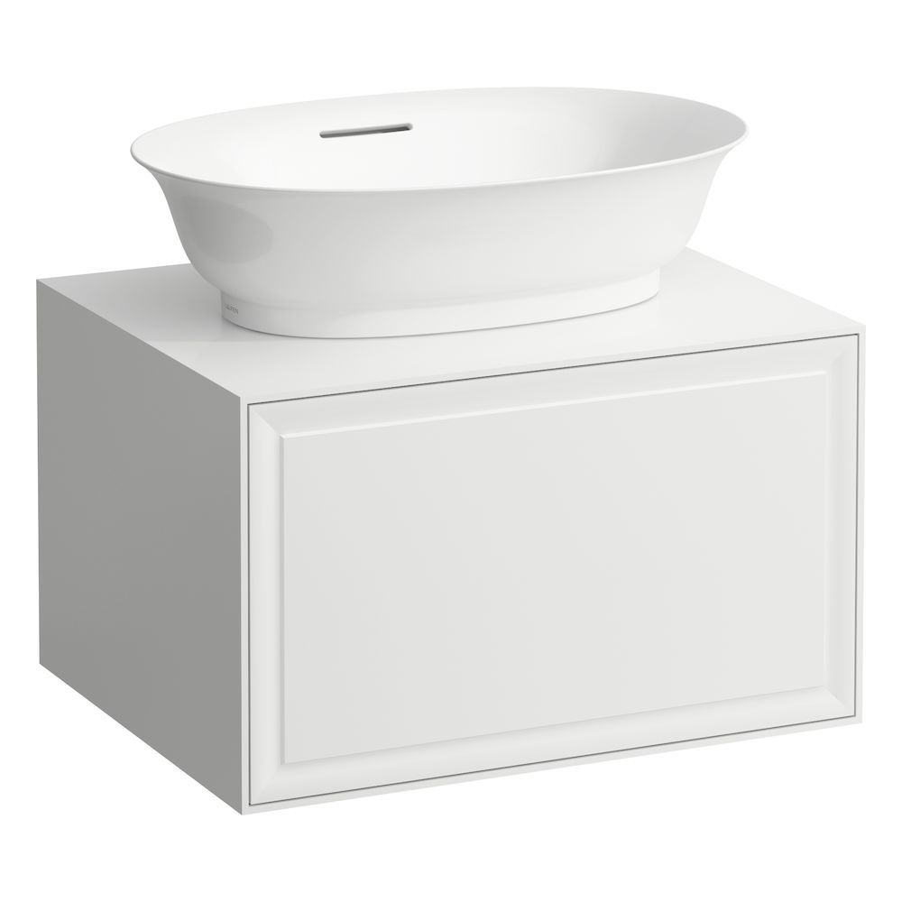 Laufen Skrinka pod umývadlo New Classic 600 s 1 zásuvkou, biela matná H4060010851701