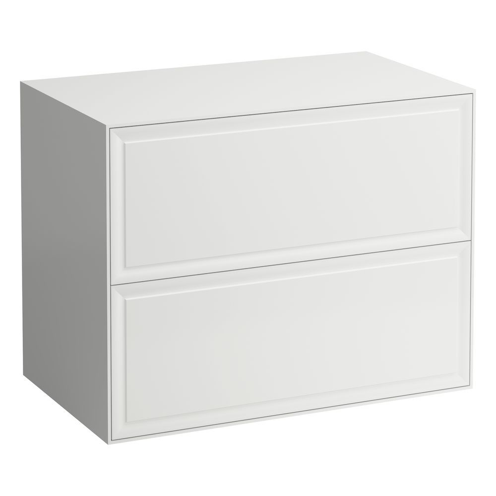 Laufen Skrinka pod umývadlo New Classic 80 cm s 2 zásuvkami, bez výrezu, biela lesklá H4060160856311