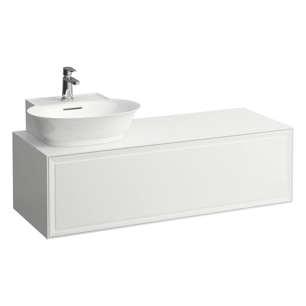 Laufen Skrinka pod umývadlo New Classic s 1 zásuvkou, s výrezom na ľavej strane, biela matná H4060850851701