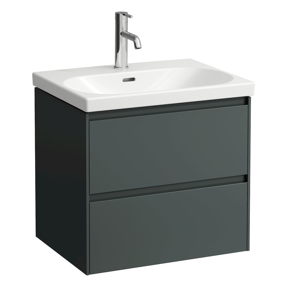 Laufen Lani Skrinka pod umývadlo, s 2 zásuvkami, 58,4 cm, sivá doprava, H4035321122661