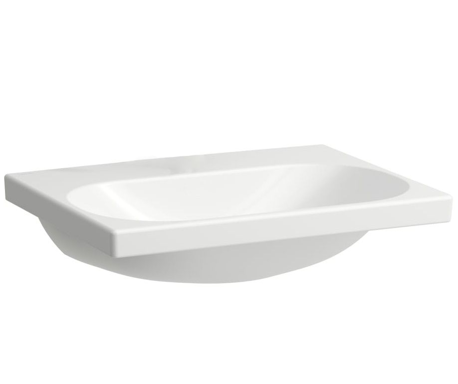 Laufen Lua Umývadlo 60 x 46 cm bez otvoru a prepadu, LCC biela H8100834001421