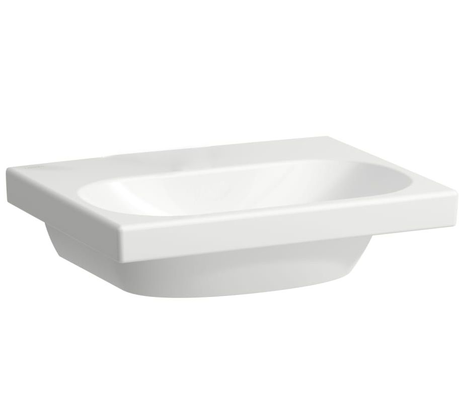 Laufen Lua Cut umývadlo 45 x 35 cm bez otvoru a prepadu, LCC biela H8160804001421