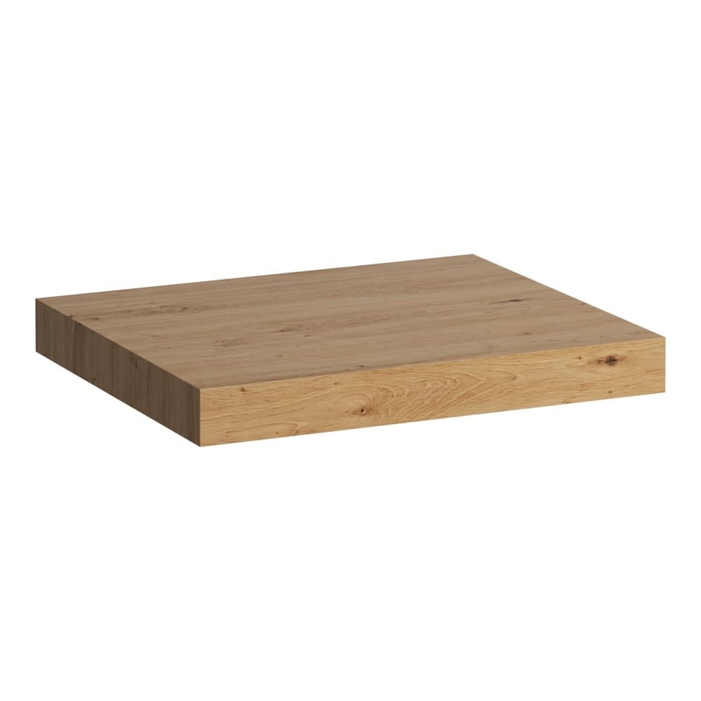 Laufen Lani Umývadlová doska 60 cm, bez výrezu, vrátane 2 nástenných konzol, divoký dub H4046401122671