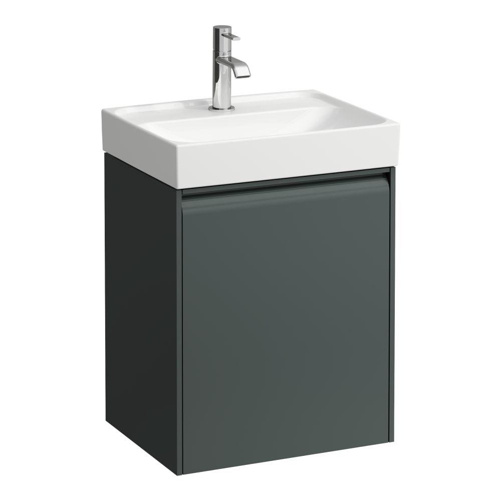 Laufen Meda Umývadlová skrinka 44 cm, závesy vľavo, sivá prevádzka H4215410112661
