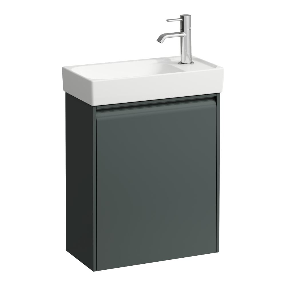 Laufen Meda Umývadlová skrinka 44 cm, pravé pánty, sivá prevádzka H4215520112661