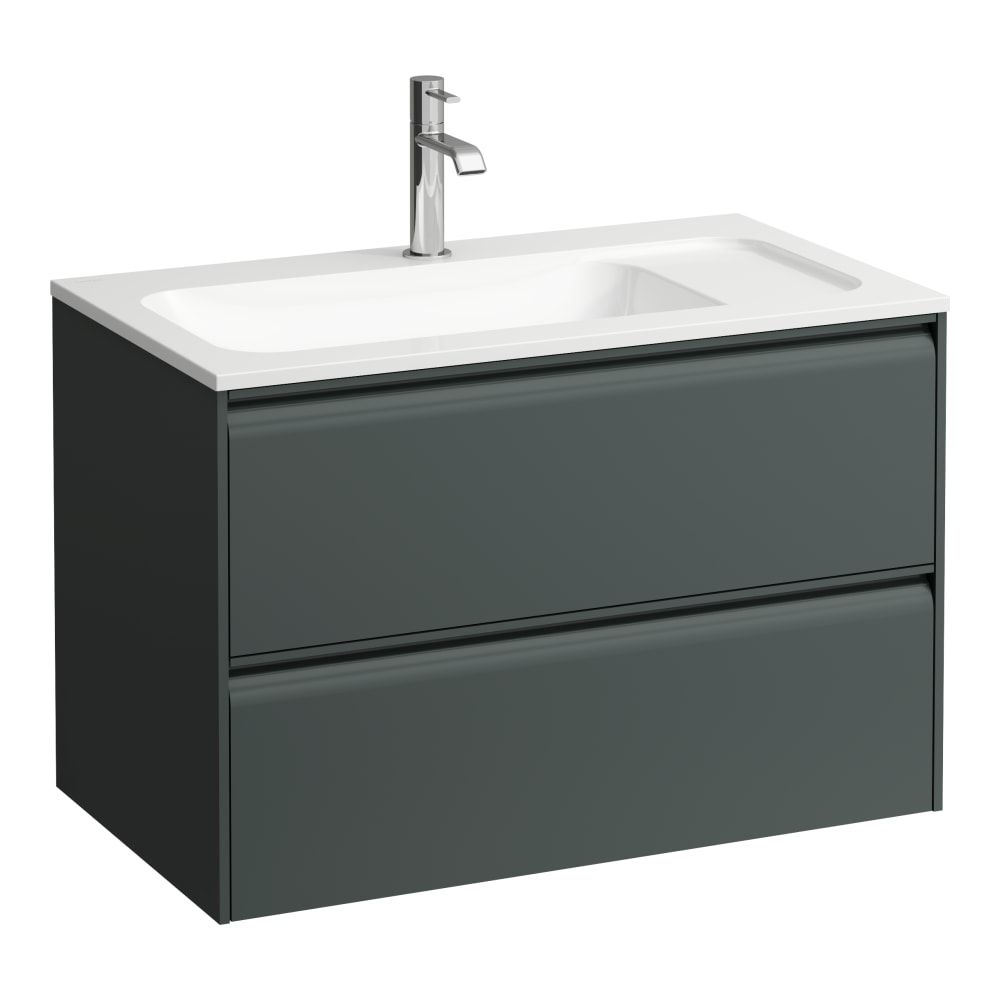 Laufen Skrinka s umývadlom Meda 77 cm, sivá prevádzka H4216820112661