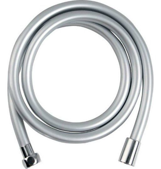 Sapho Softflex Sprchová plastová hadica 150 cm, kovová strieborná/chróm 1208-11