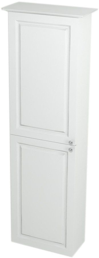 EBS Oxford Vysoká skrinka 40x140 cm, ľavá, biela pololesklá