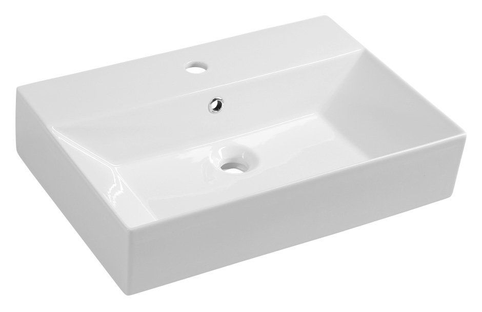 Aqualine Sistema Keramické umývadlo 60x42 cm, biele 10SF50060
