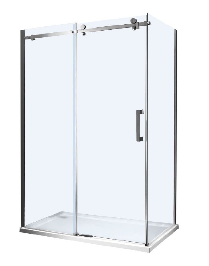 Gelco Dragon Posuvné sprchové dvere 160 cm, chróm/čierne sklo