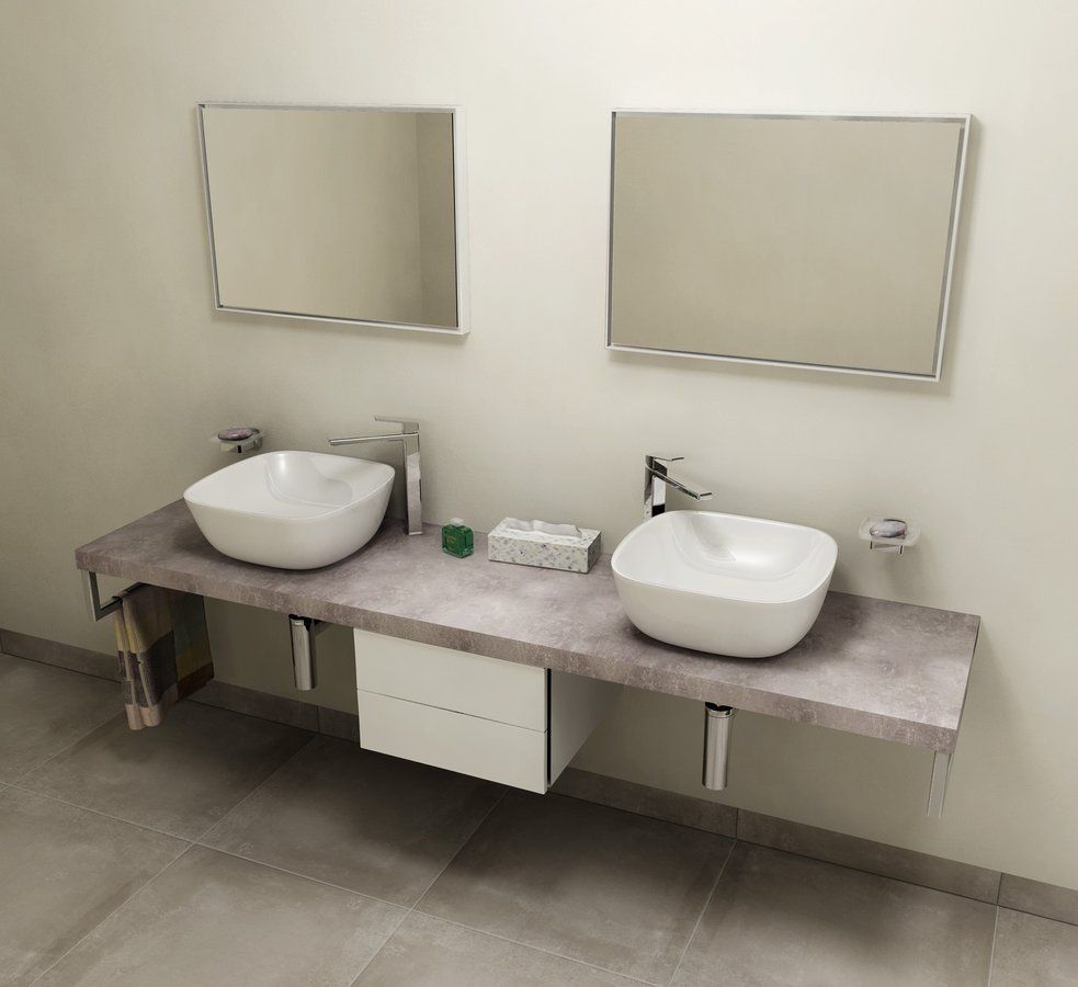 Sapho Avice Umývadlová doska 250x50 cm, cement AV257