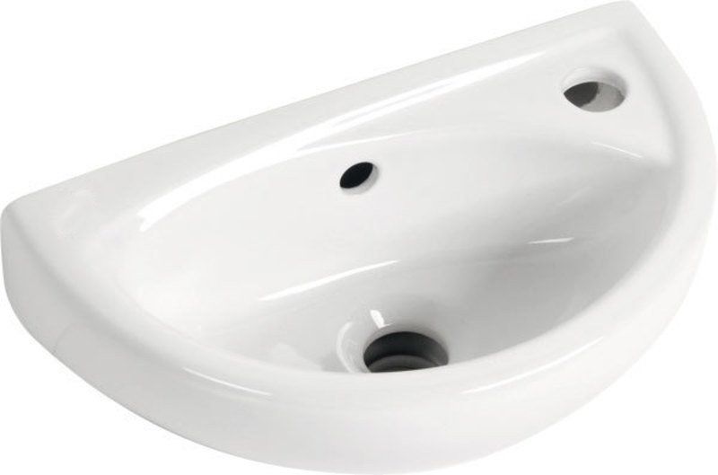 Oválne umývadlo Aqualine 39x23 cm, biele TP040