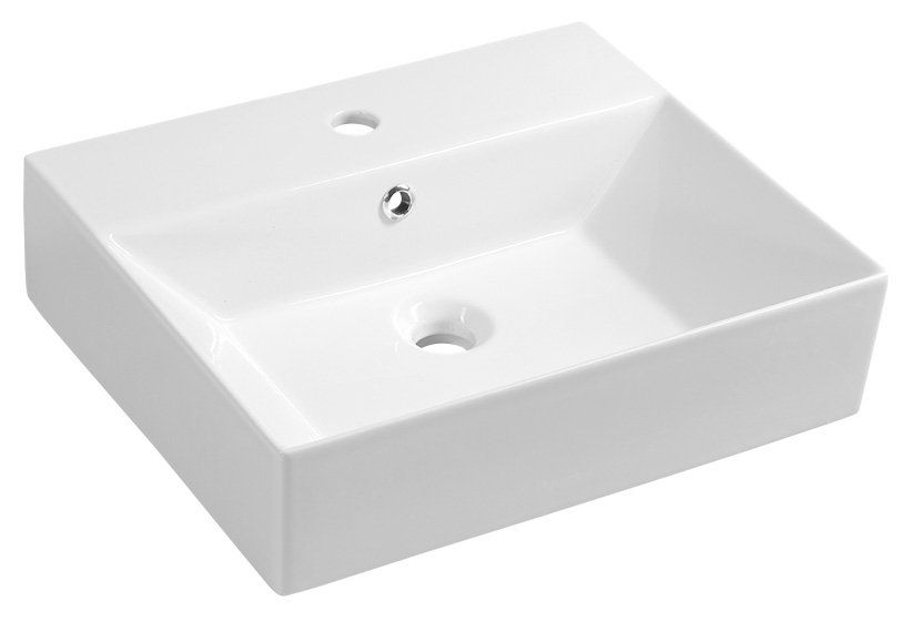 Aqualine Sistema Keramické umývadlo 50x42 cm, biele 10SF50051