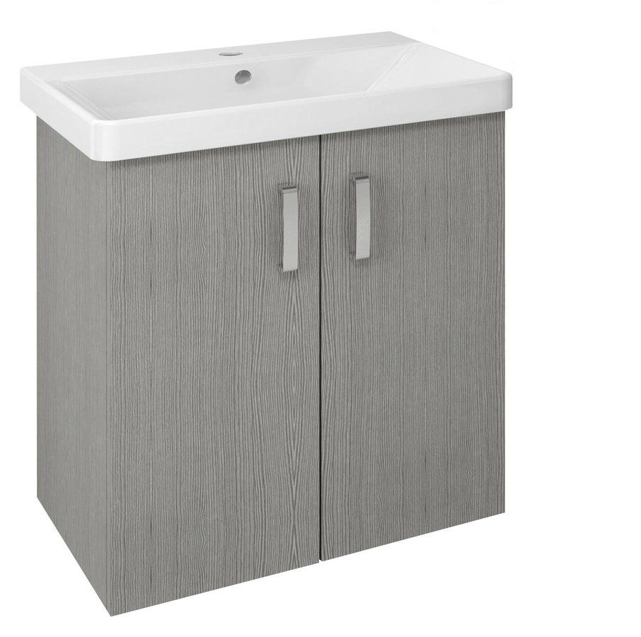 Sapho Theia Umývadlová skrinka 66x70x35 cm, strieborný dub, TH072-1111