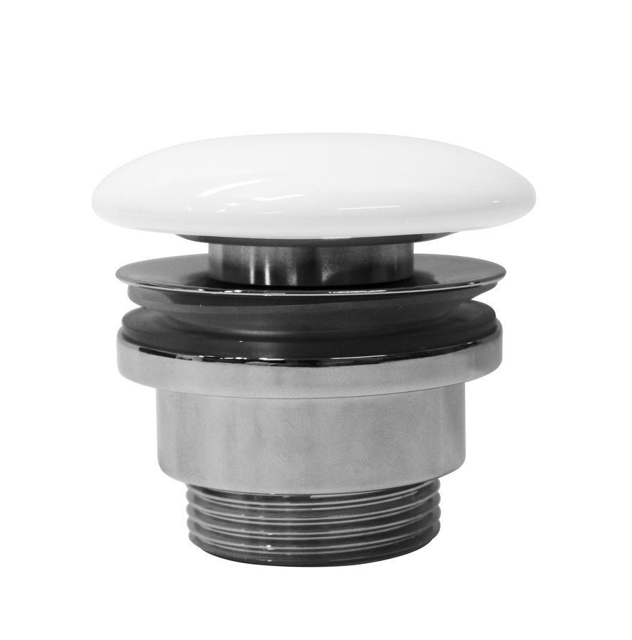 GSI Pura neuzatvárateľná výpusť umývadla 5/4", biely lesk - keramika PVC11
