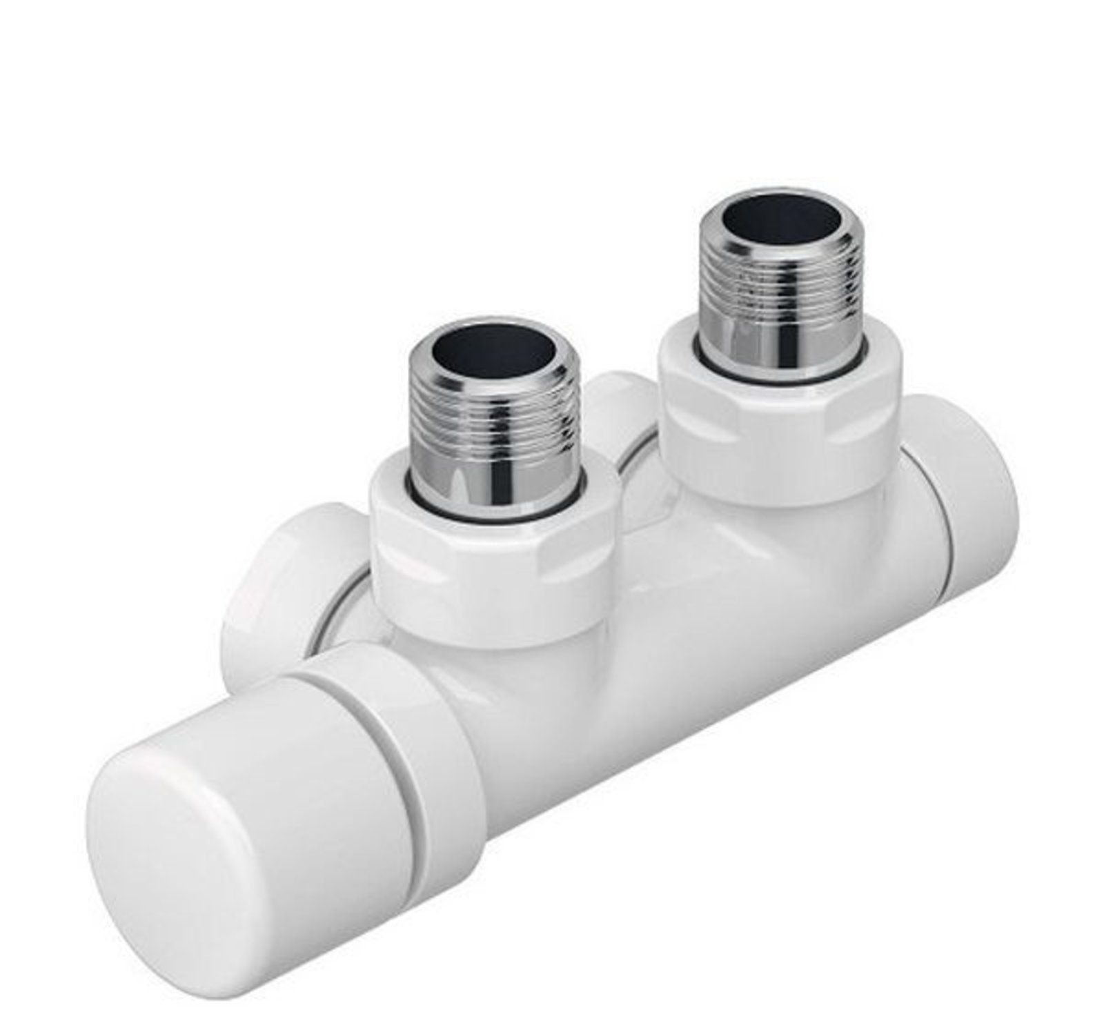 Zehnder Set Q 839101 Pripojovacie ventily pre stredové rohové pripojenie, biela