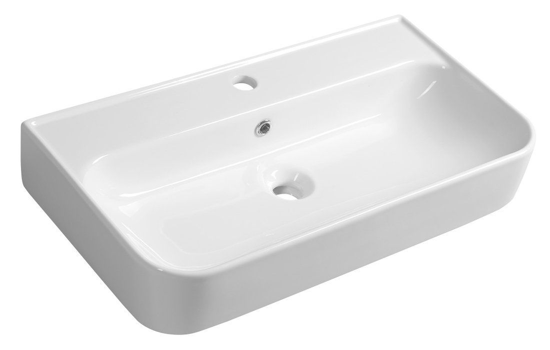 Isvea Sistema U Keramické umývadlo 70x38 cm, biele 10PL53070