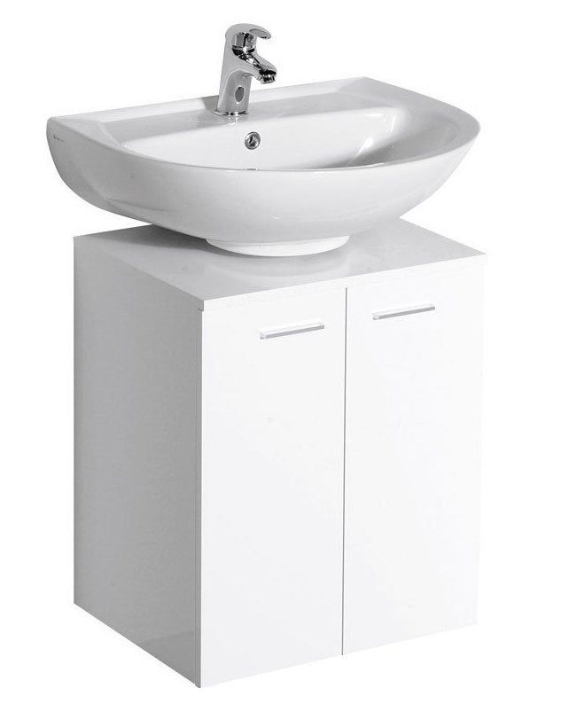 Aqualine Dina Skrinka pod umývadlo 50x30x50 cm, biela 57030