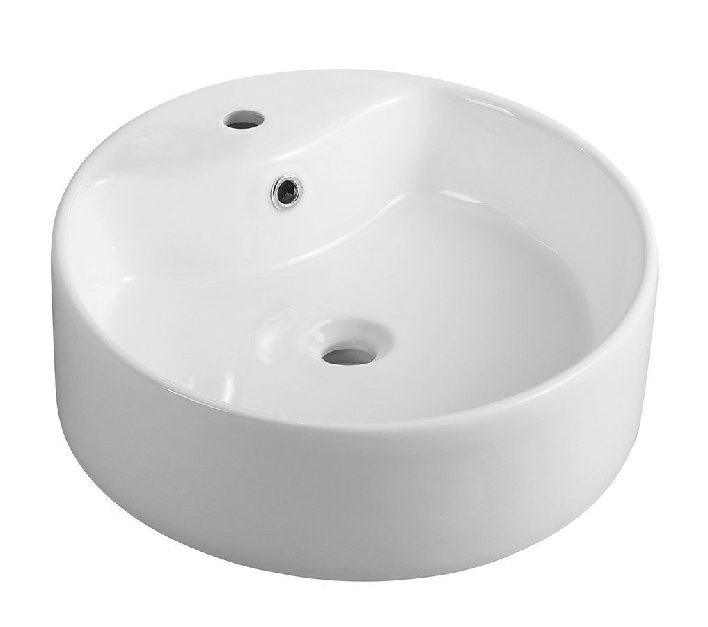 Aqualine Keramické umývadlo 40x15 cm, na dosku, biele 49413
