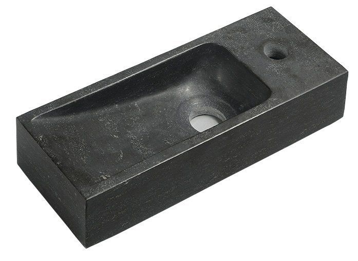 Umývadlo Sapho Block Stone 38x8x14 cm, antracit 2401-31