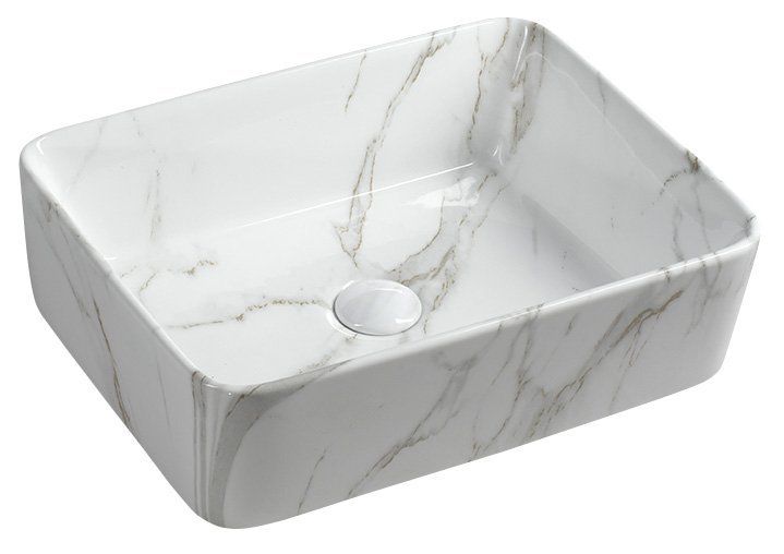 Sapho Dalma Keramické umývadlo 48x13x38 cm, carrara MM517