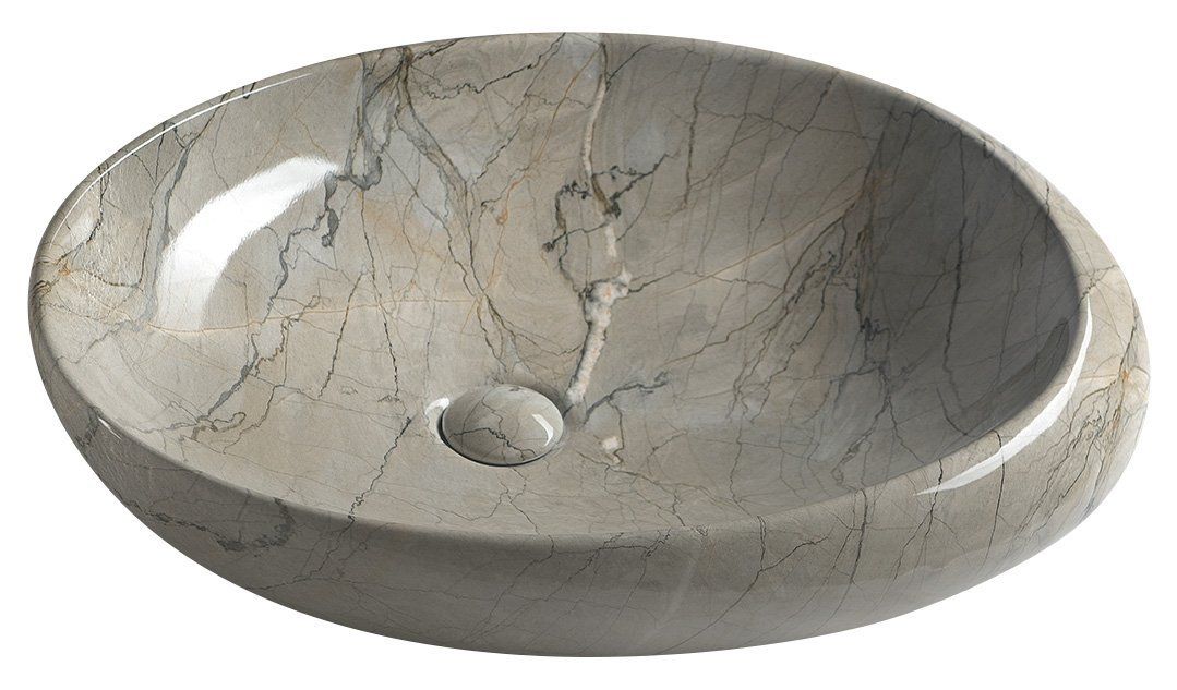 Sapho Dalma Keramické umývadlo 68x16,5x44 cm, grigio MM313