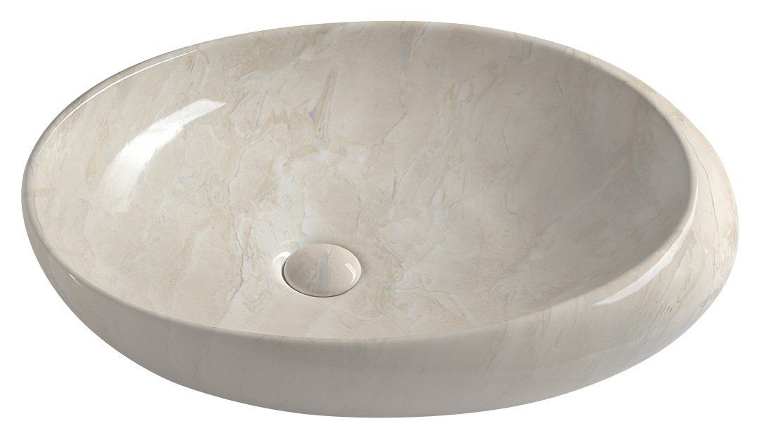 Sapho Dalma Keramické umývadlo 68x16,5x44 cm, marfil MM327