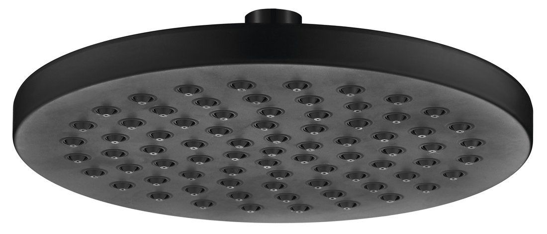 Aqualine Sprchová hlavica 20 cm s otočným kĺbom, čierna SC120