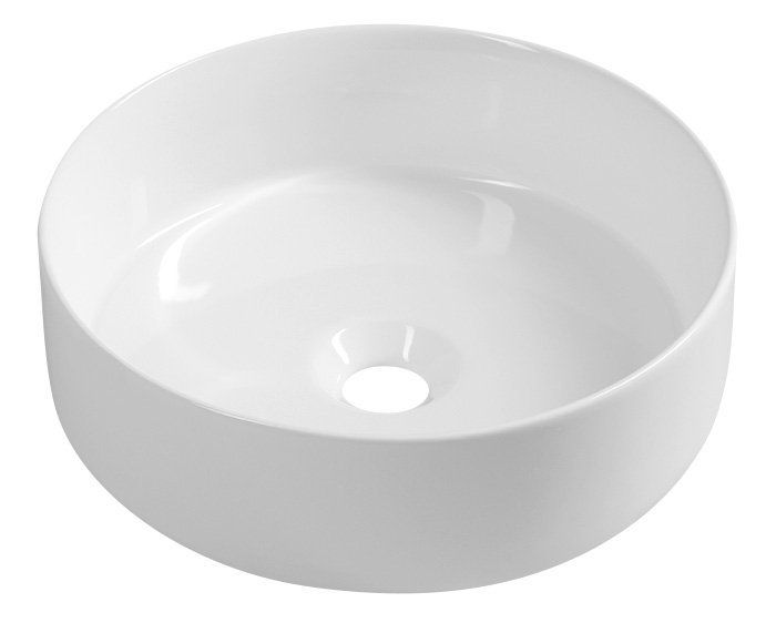 Sapho Infinity Okrúhle keramické umývadlo na dosku 36x12 cm, biele 10NF65036