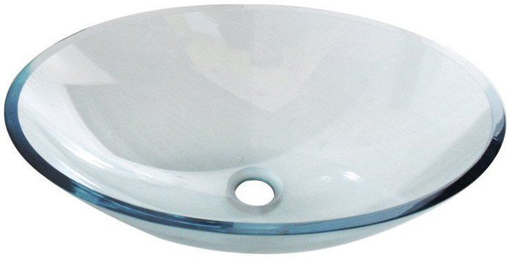 Sapho Beauty Sklenené umývadlo Pure 52x37,5 cm, číre s pieskovaním 2501-12