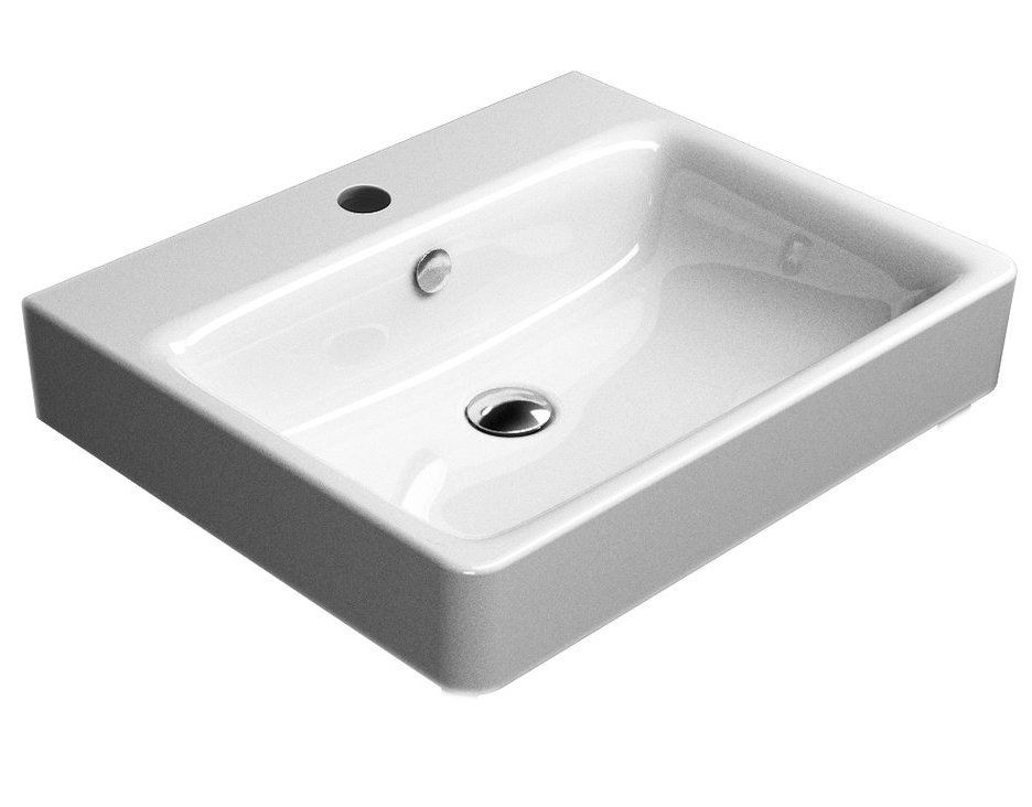 GSI Sand Keramické umývadlo 60x50 cm, biele ExtraGlaze 9031111