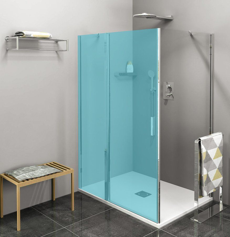Polysan Zoom Boční pevná stěna 90 cm, čiré sklo/chrom ZL3290
