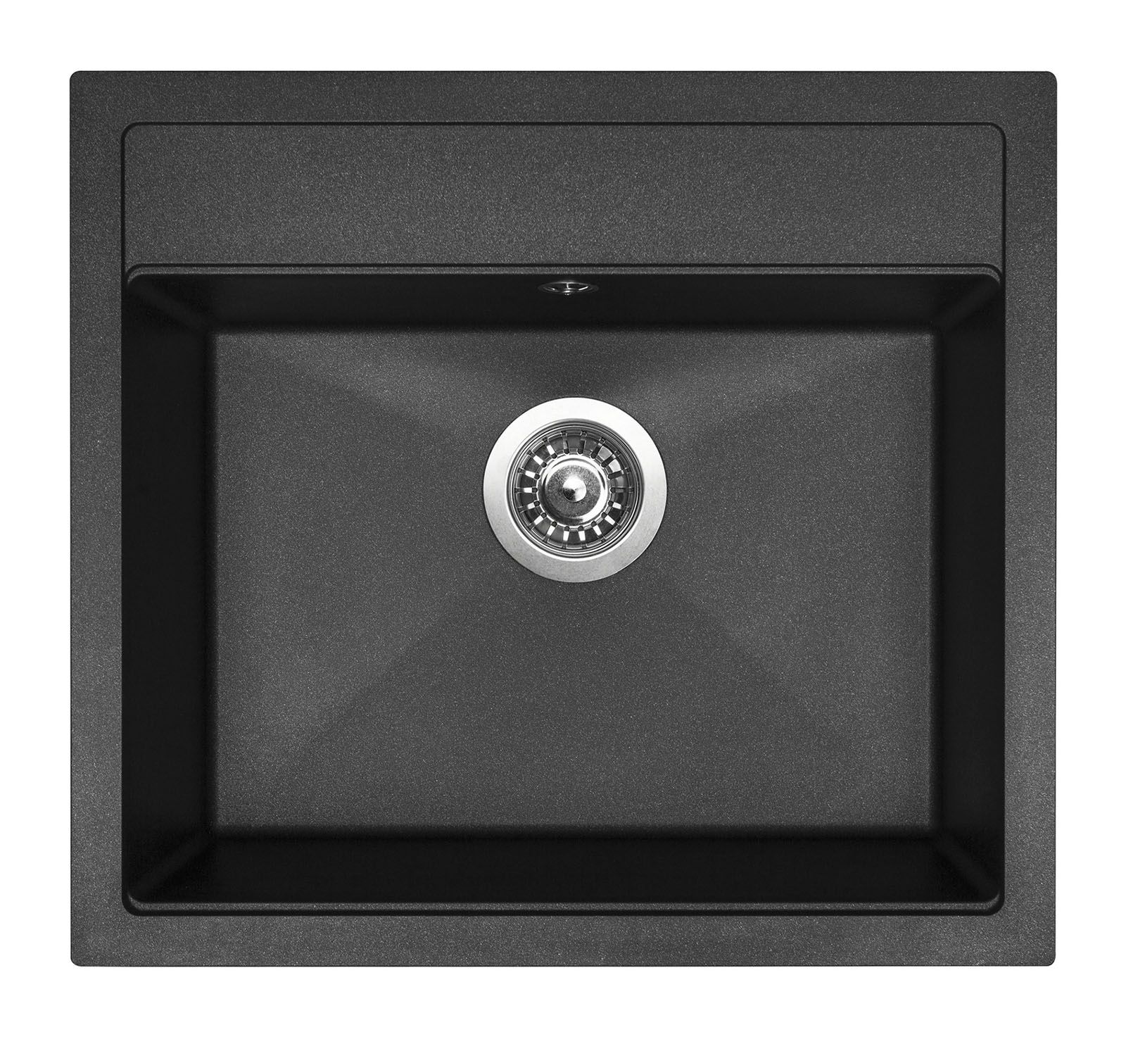 Sinks Solo 560 Granitový drez bez odkvapkávača, 56x51cm, čierny, ACRSO56051030