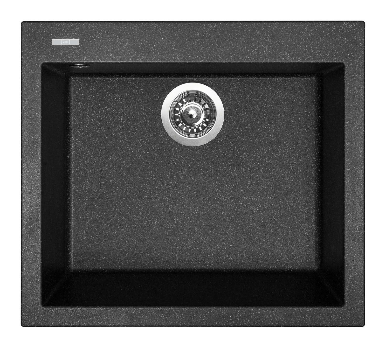 Sinks Cube 560 Granitový drez bez odkvapkávača, 56x50,5 cm, granitovo čierny, TLCU56050030