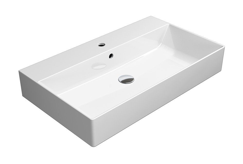 GSI Kube X Keramické umývadlo 80x47 cm, biele ExtraGlaze 9422111