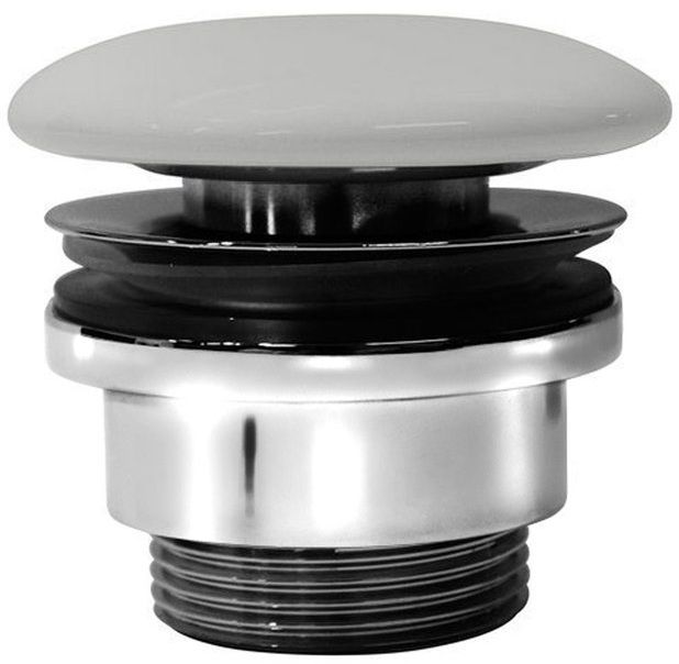 GSI Pura Neuzavíratelná umyvadlová výpust 5/4", cenere mat - keramika PVC17