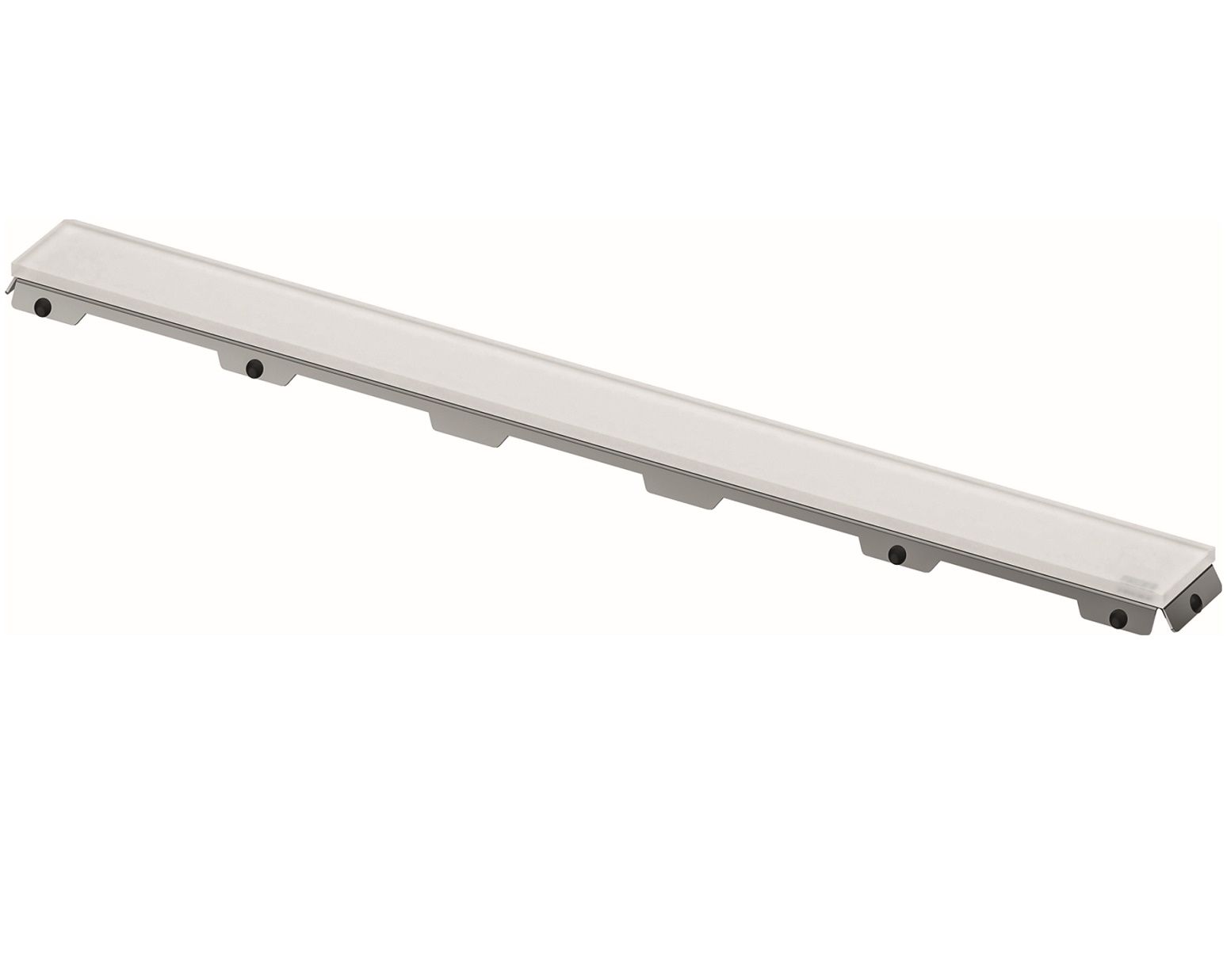 TECE Drainline Sklenený rošt 80 cm, saténovo biely 600893
