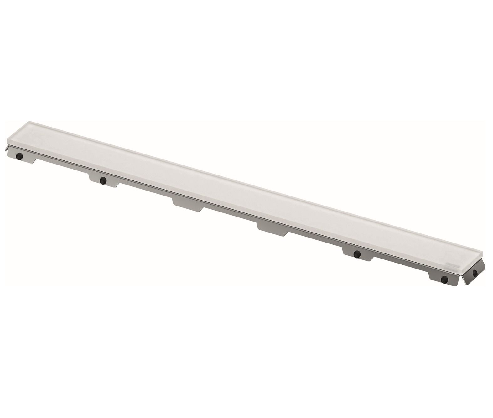 TECE Drainline Sklenený rošt 150 cm, saténovo biely 601593