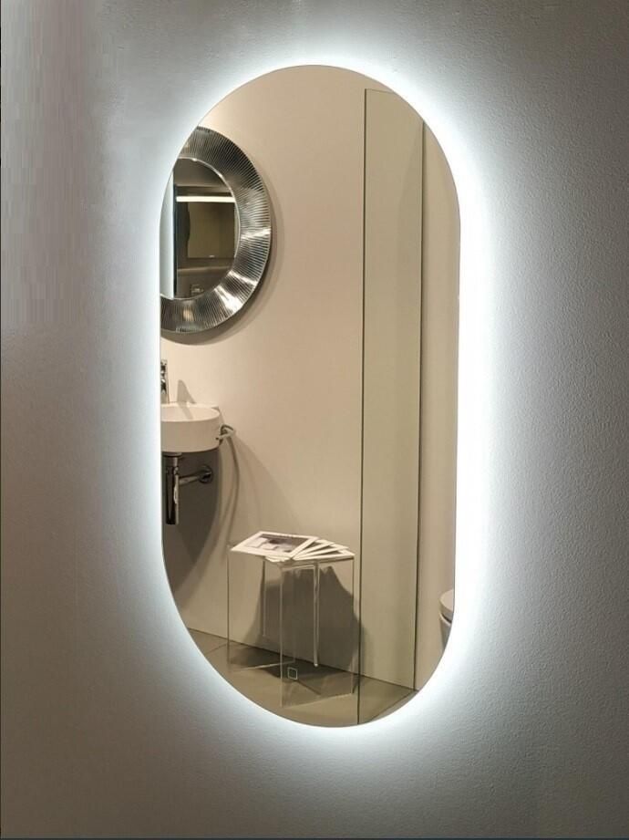 Amirro Ambiente Zrkadlo oválne 100 x 50 cm s LED podsvietením so senzorom, 411-286