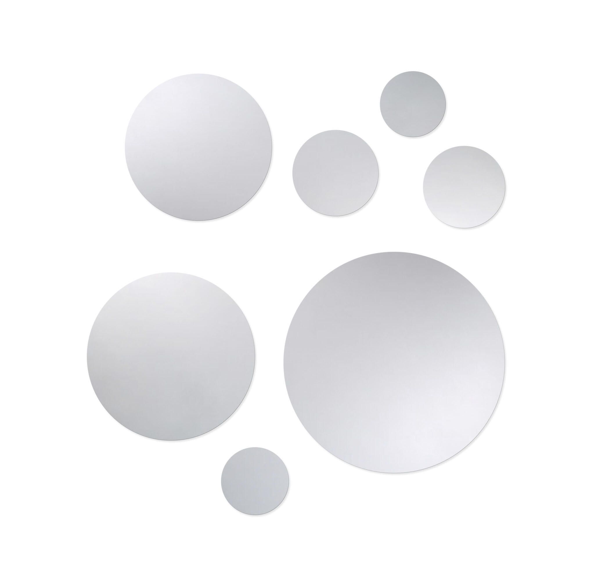 Amirro Dots Sada okrúhlych zrkadlových dlaždíc Z4, 909-349