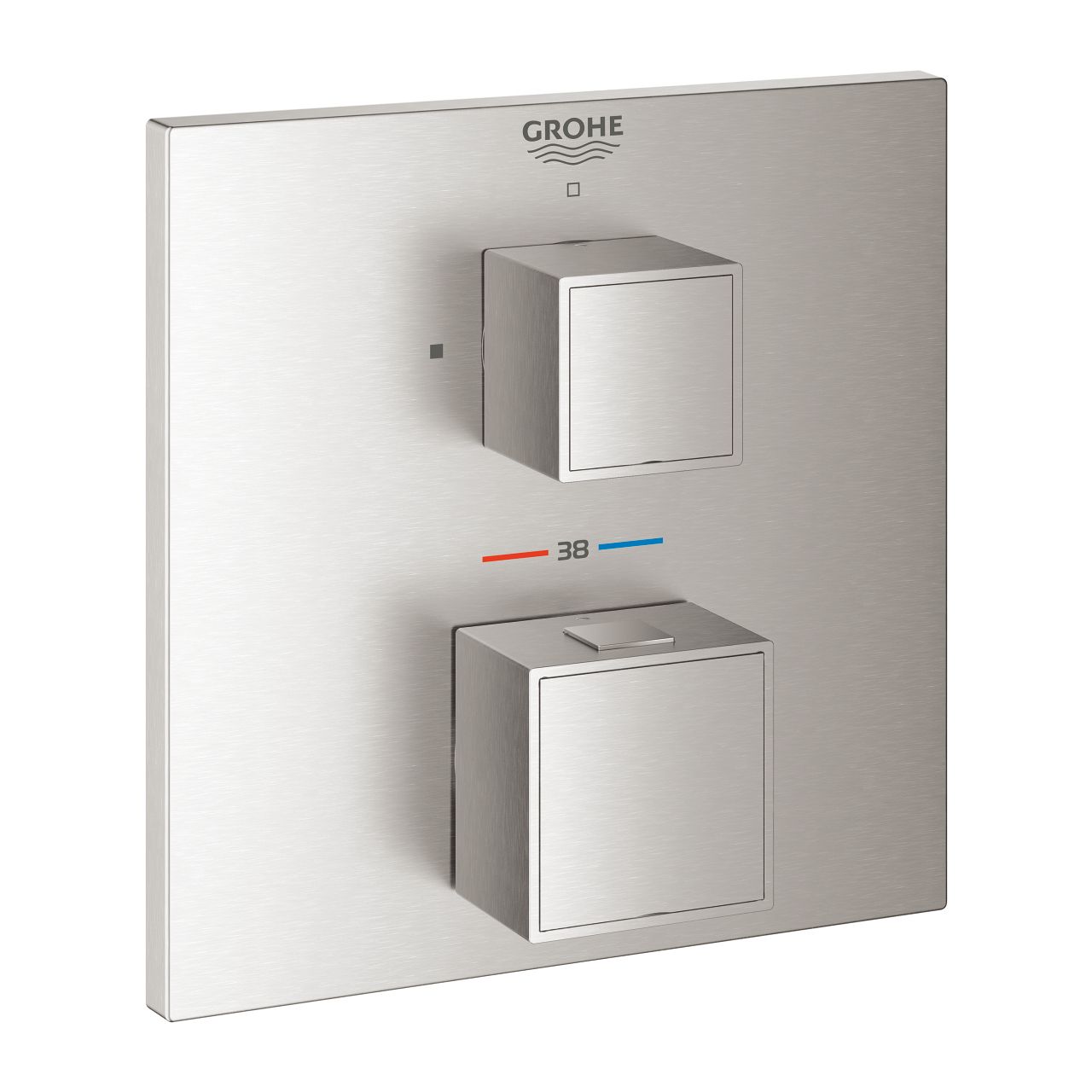 Grohe Grohtherm Cube Termostatická podomietková sprchová batéria, supersteel 24153DC0